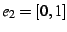 $e_{2}=[0,1]$